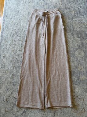 TNA Ribbed Knit Lounge Pants in Taupe